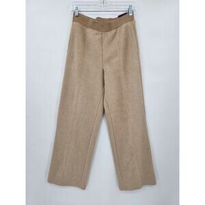 CALIA Women's XS Camel Heather Super Plush Wide Leg Pant NWT